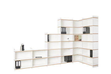 MEHRFACH - Open Corner modular MDF bookcase by Tojo Möbel - view 3